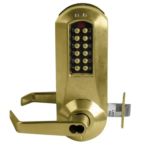 Pushbutton Lock Satin Brass