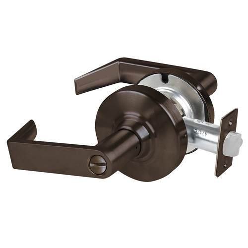 ALX Series Grade 2 Privacy Tactile Rhodes Lever Lock with 47267038 Springlatch and 47267101 ANSI Strike Oil Rubbed Bronze Finish