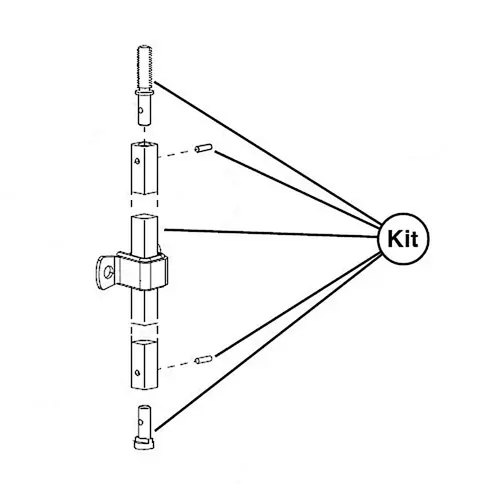 Exit Device Trim Black Anodized Aluminum