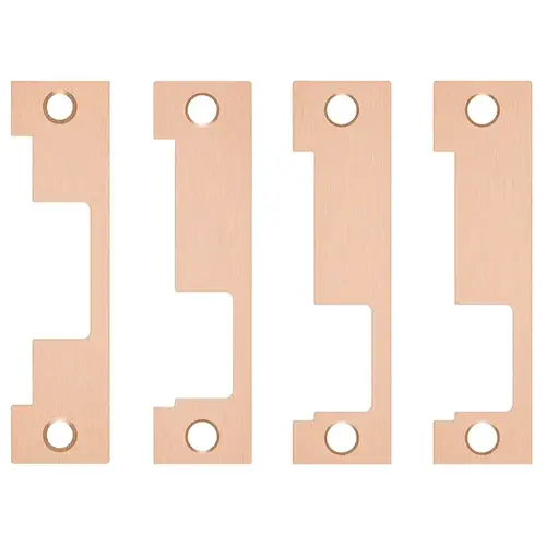 Latchbolt Electric Strike Faceplate Kit for Metal Frames Satin Bronze Finish