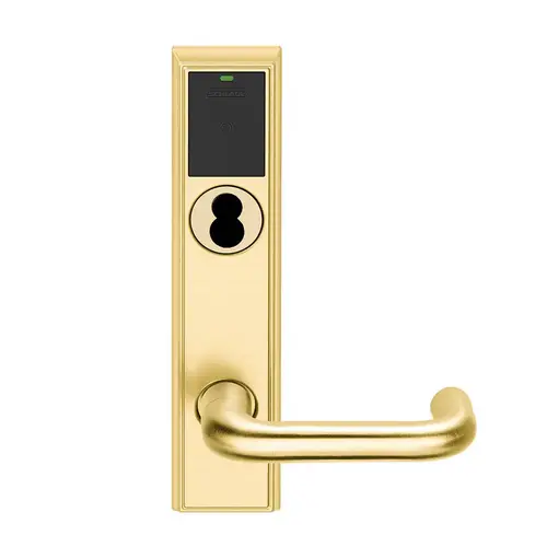 Wireless Mortise Lock Bright Brass