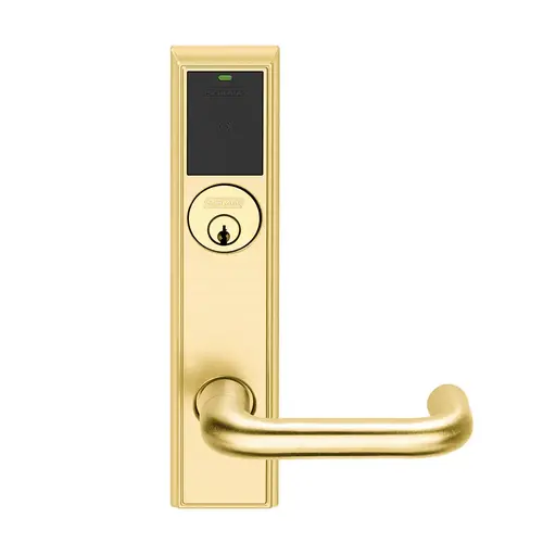 Wireless Mortise Lock Bright Brass