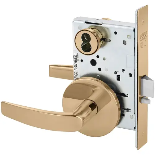 Manufacturing Mortise Lock Bright Bronze Clear Coated