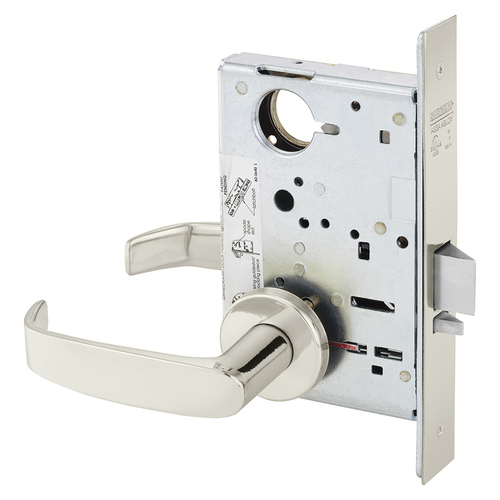 Manufacturing Mortise Lock Bright Nickel Plated Clear Coated