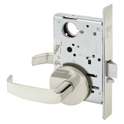 Manufacturing Mortise Lock Bright Nickel Plated Clear Coated