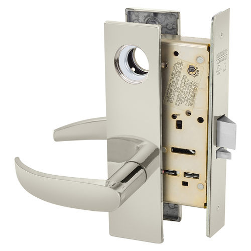 Manufacturing Mortise Lock Bright Nickel Plated Clear Coated