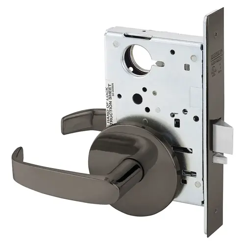 Mortise Lock Oxidized Satin Bronze Relieved Clear Coated