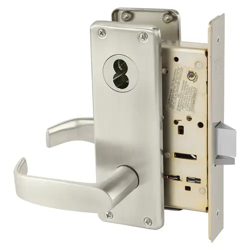 Manufacturing Mortise Lock Satin Nickel Plated Clear Coated