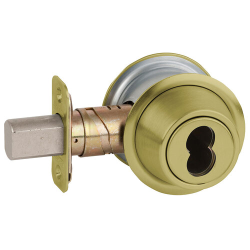 Deadlock Satin Brass