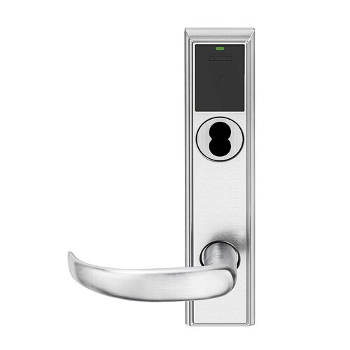 Wireless Mortise Lock Bright Chrome