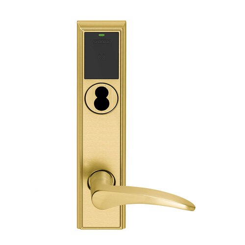 Wireless Mortise Lock Bright Brass