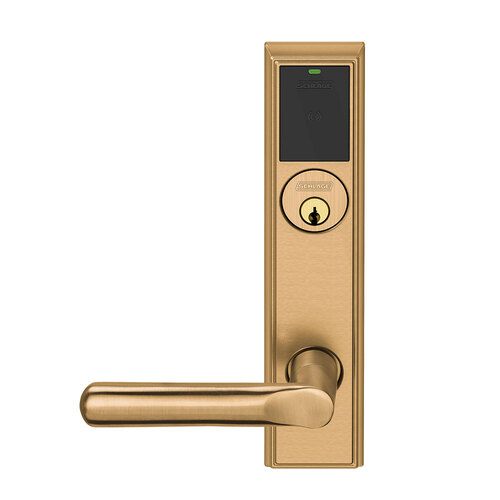 Wireless Mortise Lock Satin Bronze Clear Coated