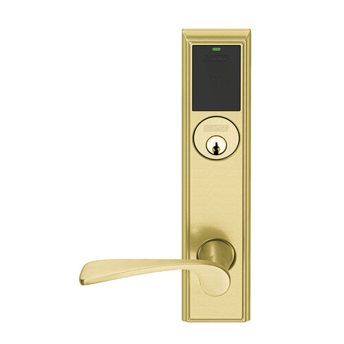 Wireless Mortise Lock Satin Brass