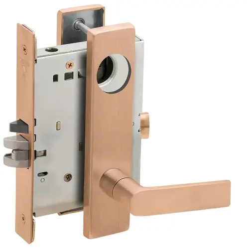 Mortise Lock Satin Bronze Clear Coated