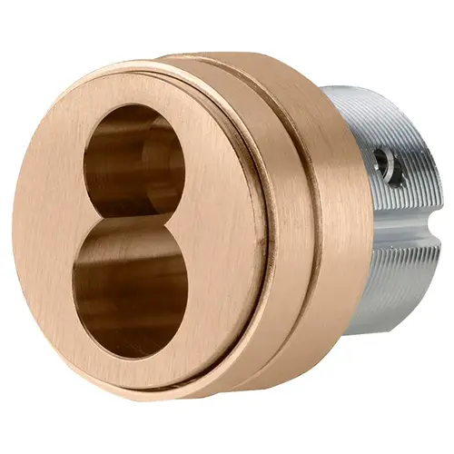 Full Size Interchangeable Mortise Cylinder Housing with K510-730 Cam Satin Bronze Finish