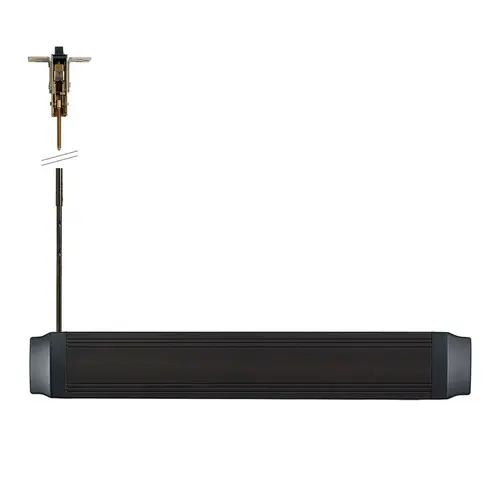 Exit Device Dark Bronze Anodized Aluminum