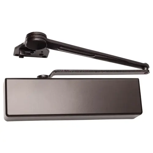 Heavy Duty Surface Door Closer With Dead Stop Arm Dark Bronze Finish