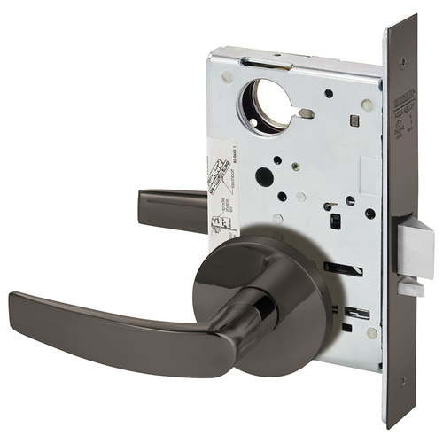 Mortise Lock Oxidized Satin Bronze Relieved Clear Coated