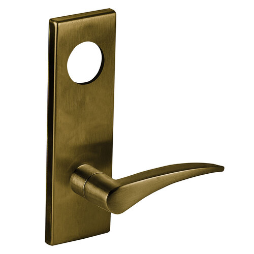 Lock Mortise Trim Set Satin Brass Blackened Satin Relieved Clear Coated