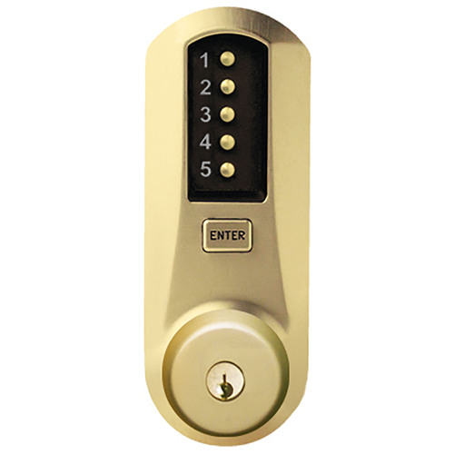 Schlage Passage Knob Lock, Cylindrical, Satin Brass Finish, 2-3/8" Backset, 1/2" Throw Latch, C Keyway