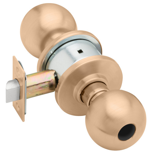 Lock Cylindrical Lock Satin Bronze Clear Coated