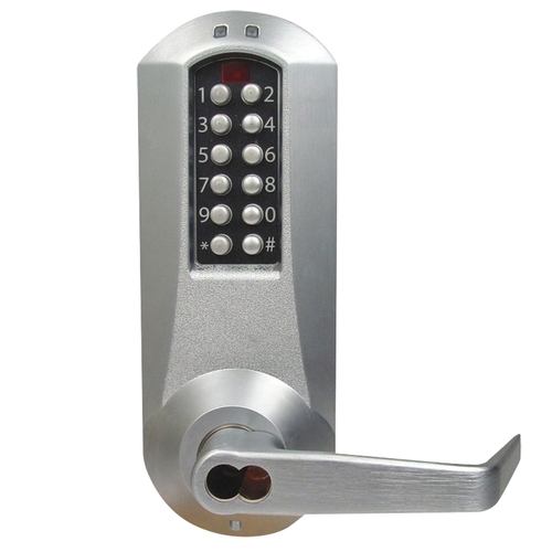 Pushbutton Lock Satin Chrome