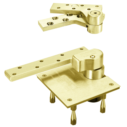 3/4 Offset Hung Pivot, 1-3/4 In. Door, Includes L180 Top Pivot, Left Hand, Bright Brass