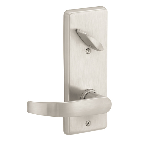 S200 Series Interconnected Entry Single Locking Full Size Less Core Neptune Lever with 16-481 Latch 10-109 Strike Satin Nickel Finish