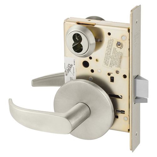 Manufacturing Mortise Lock Satin Nickel Plated Clear Coated