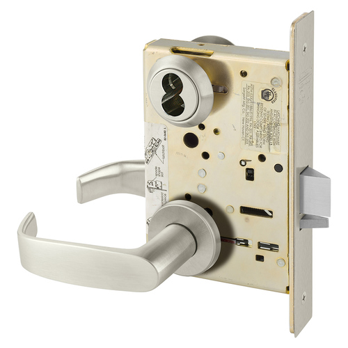 Manufacturing Mortise Lock Satin Nickel Plated Clear Coated