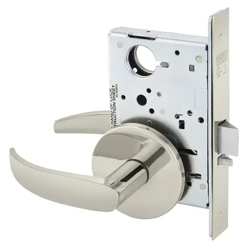 Manufacturing Mortise Lock Bright Nickel Plated Clear Coated