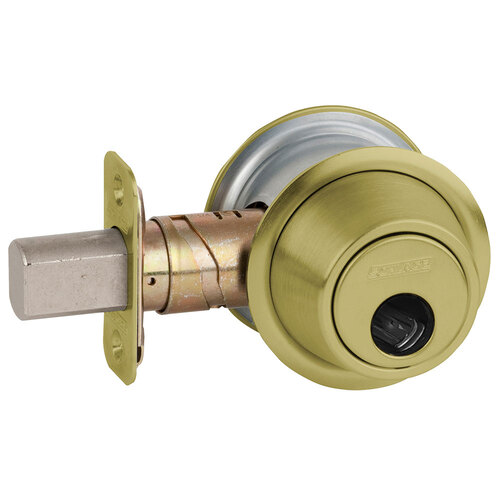 Deadlock Satin Brass