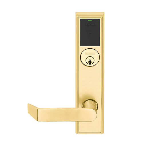 Wireless Mortise Lock Bright Brass