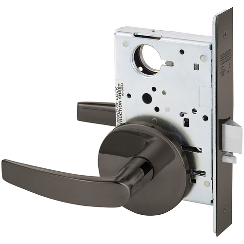 Mortise Lock Oxidized Satin Bronze Relieved Clear Coated