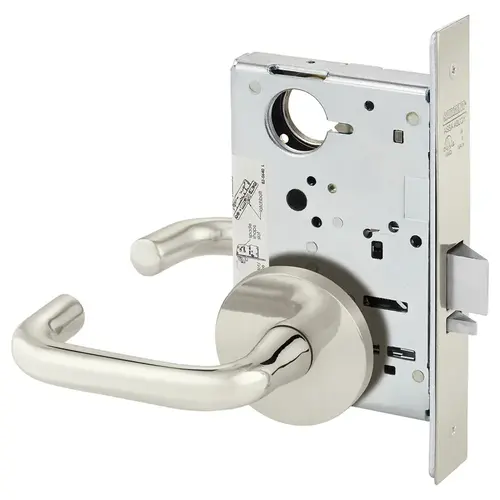 Manufacturing Mortise Lock Bright Nickel Plated Clear Coated