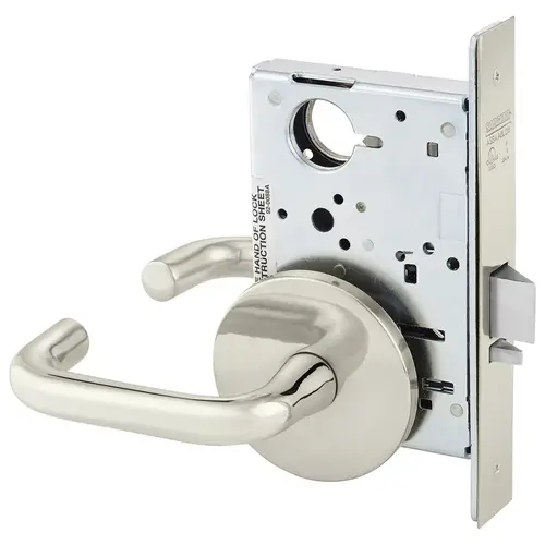 Manufacturing Mortise Lock Bright Nickel Plated Clear Coated