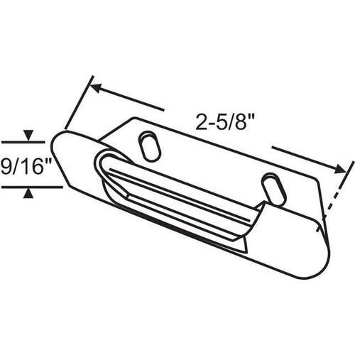 Strike Plate Black SDH 5 BL