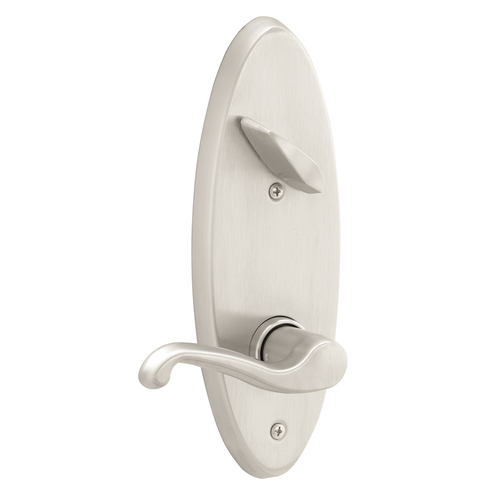 S200 Series Interconnected Entry Single Locking Full Size Less Core Flair Lever Left Hand with 16-481 Latch 10-109 Strike Satin Nickel Finish