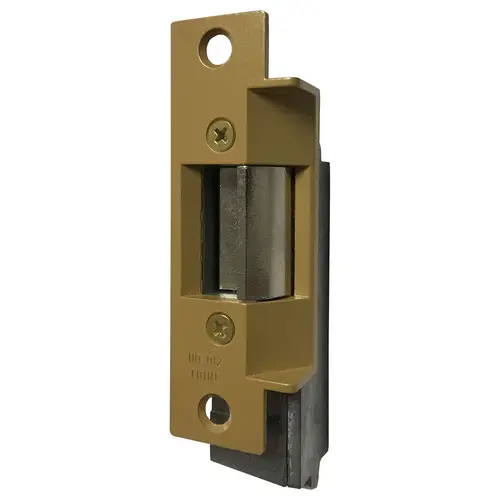 Trine 012-24AC Trine 01 Series Electric Strike, 24vac, 5/8" Throw, Int/ext Metal Doors Satin Brass Painted