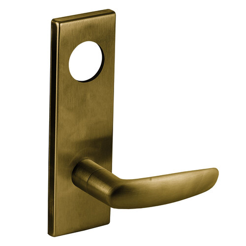 Lock Mortise Trim Set Satin Brass Blackened Satin Relieved Clear Coated