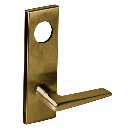 Lock Mortise Trim Set Satin Brass Blackened Satin Relieved Clear Coated