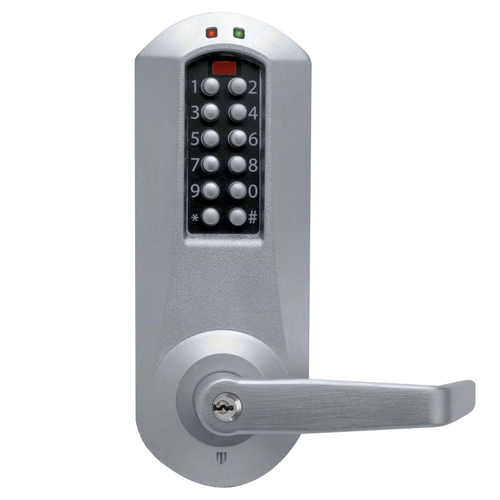 Pushbutton Lock Satin Chrome