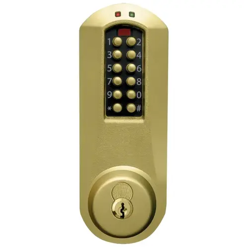 Pushbutton Lock Satin Brass