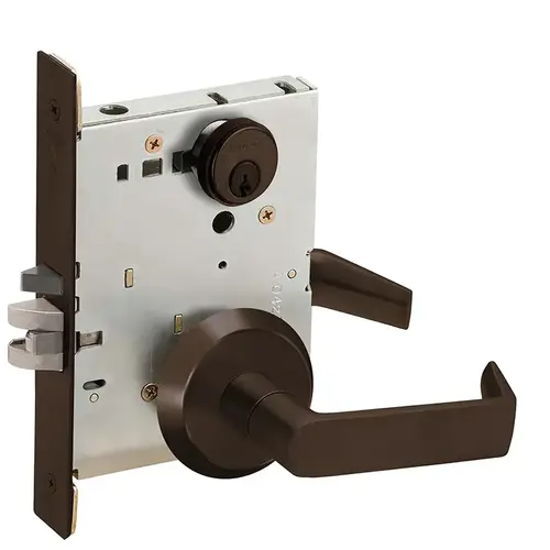 Storeroom Mortise Lock C Keyway with 06 Lever and C Rose Oil Rubbed Bronze Finish