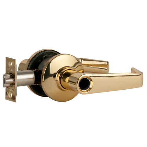 S Series Classroom Less Cylinder Saturn with 16-203 Latch 10-001 Strike Bright Brass Finish