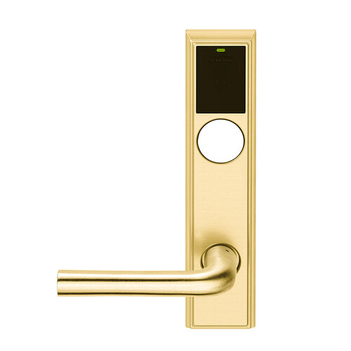 Wireless Mortise Lock Bright Brass