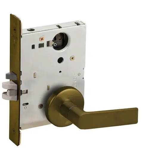 Mortise Lock Satin Brass Blackened Satin Relieved Clear Coated