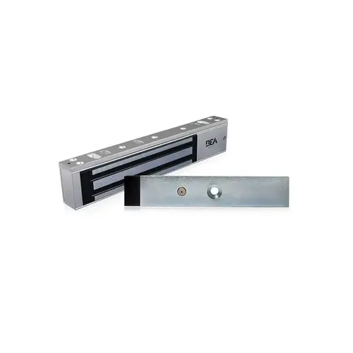 1200 Pound Single Surface Mount Magnetic Lock UL Listed 12 / 24 Volt DC Aluminum Finish