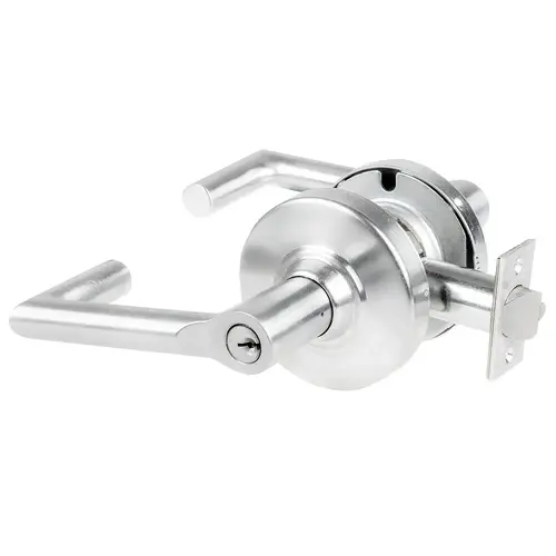 Cylindrical Lock Bright Chrome