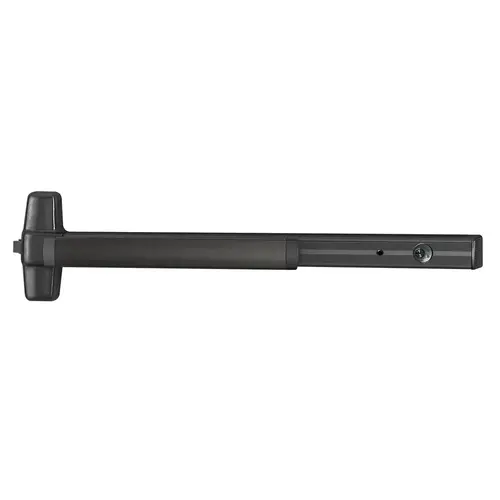 Fire Rated Delayed Egress Exit Device, Rim Latch, Exit Only, Black Anodized Aluminum